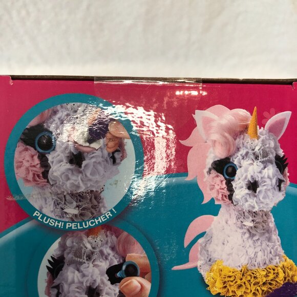 NWT Plush Craft 3D Unicorn, 5" x 4" x 10", Pink/White/Yellow/Grey - Picture 7 of 10